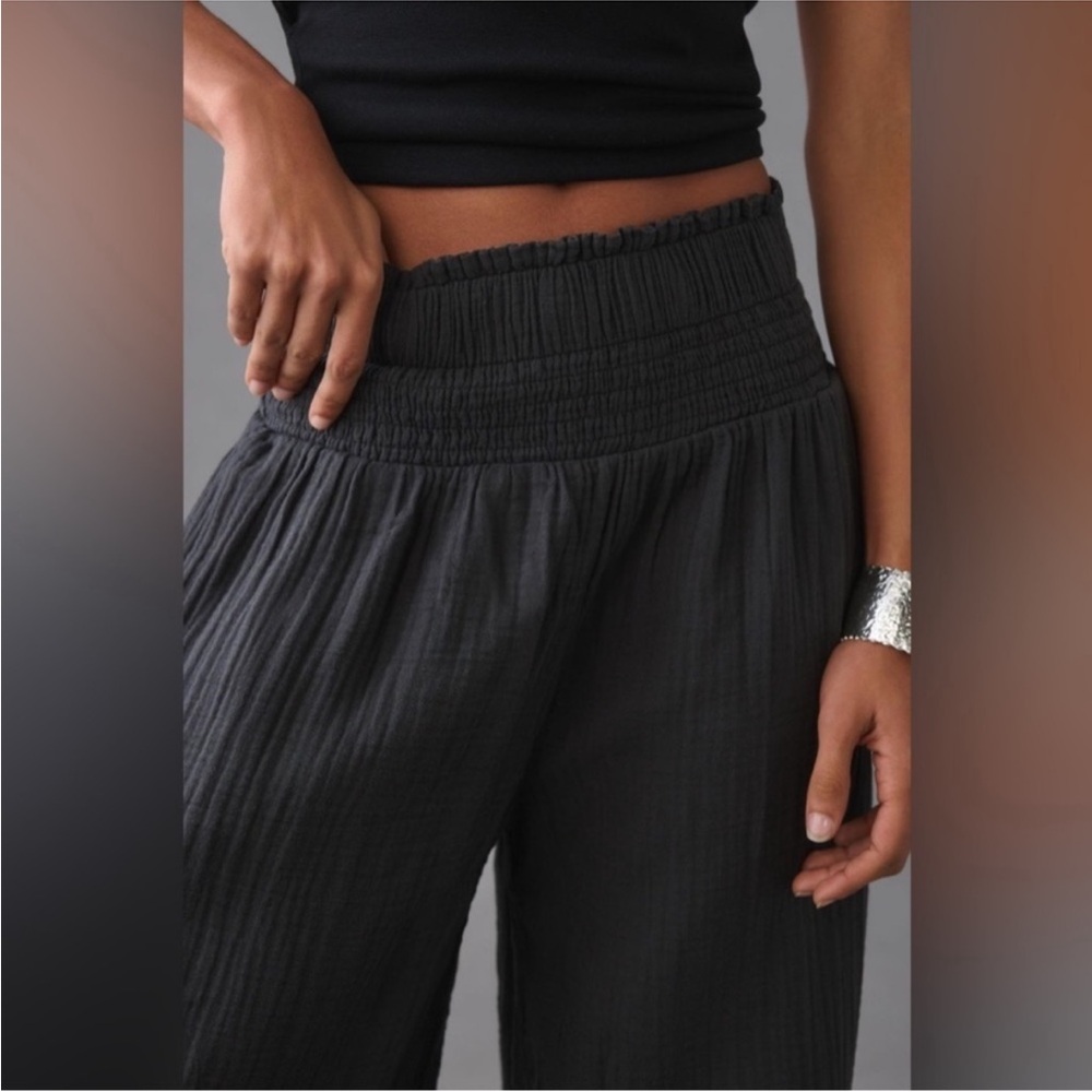 Anthropologie Wide-Leg Gauze Pants - Picture 4 of 16